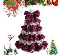 GodbTG Handmade DIY Crochet Christmas Tree Kit, Handmade Holiday Decoration Set, Christmas Crochet Tree (Finished Product,#6)