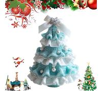GodbTG Handmade DIY Crochet Christmas Tree Kit, Handmade Holiday Decoration Set, Christmas Crochet Tree (DIY Kit,#2)