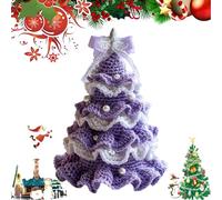 GodbTG Handmade DIY Crochet Christmas Tree Kit, Handmade Holiday Decoration Set, Christmas Crochet Tree (Finished Product,#5)