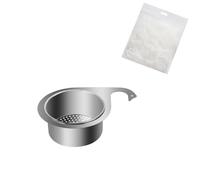 GodbTG Stainless Steel Swan Sink Strainer Basket, Side Kitchen Sink Swan Drain Strainer Basket Corner, Swan Drain Basket for Kitchen Sink (1 pcs)