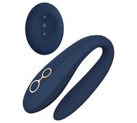 Goddess Ares - vibromasseur couple flexible - silicone bleu