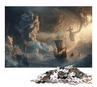 Goddess Athéna Puzzles en Bois Adultes 300 Pièces Cadeaux d'anniversaire pour Jeu De Défi Familial Jeux Éducatifs Décoration Relaxation Et Sagesse 300pcs (40x28cm)