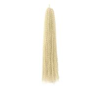 Goddess Boho Box Tresses longues au crochet, extensions de cheveux synthétiques tressés de 61 cm for femmes noires(Blonde)