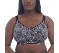 Goddess Plus-Size Celeste Soft Cup Full Coverage Wireless Comfort Bra Soutien-Gorge à Couverture Totale, Léopard Gris, 130G Femme