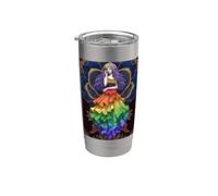 Goddess Pride Rainbow Queen Power Sovereign Love Aura Rise Gobelet isotherme en acier inoxydable double paroi