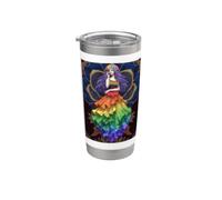 Goddess Pride Rainbow Queen Power Sovereign Love Aura Rise Gobelet isotherme en acier inoxydable double paroi