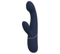 Goddess - vibromasseur couple à embout flexible (bleu foncé)