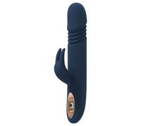 Goddess Zephyros - vibromasseur rabbit pulsant waterproof - silicone bleu