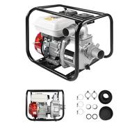 Goddlgjik 4 Temps 6,5 CV Pompe à Eau Thermique Essence 201CC Motopompe | 36 M³/H Hauteur de Refoulement 28 M, Pour Irrigation, Jardin, Étang, Agriculture et Transfert d’Eau