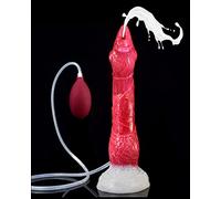 Gode à fonction d’éjaculation Gode animal réaliste XL avec ventouse Gode naturel 23 cm Gode chien Masturbateur point G Plug anal Sextoy pour femmes Extrême dur