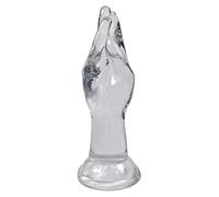 Gode à Main Transparent, Gode de Poing Réaliste de 22 Cm avec Ventouse Forte Jouet Sexuel Adulte pour Masturbation Vaginale Anale