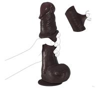 Gode à prépuce mobile, 25,5CM godes réalistes en silicone pour la stimulation clitoridienne, vaginale et anale, godes à ventouse puissante, jouet pour adultes pour femmes, hommes et couples