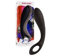Gode anal en silicone souple petite faille pénis faux lisse dilatateur noir