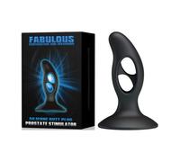 Gode anal noir en silicone Fabulous