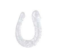 Gode anal transparent en forme de U, ℴd ℴdes Réal ste Chair Vé tõuse Godémiché pour Femme Souple XL Grande Godémichés Vå eť Viéñť nuș Homme Silicone