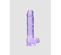 RealRock - Gode réaliste REA093PUR 22 cm avec testicules, ventouse TPE Violet