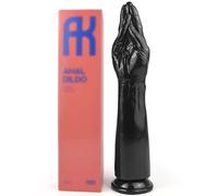 Gode branlette XXL fantaisie FAAK,Gode de masturbation au doigt réaliste insérable de 13 '' pour une sensualité plus profonde,sex toys érotiques fétiches pour orgasme vaginal et anal (noir)