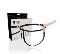 Gode ceinture 15cm fétiche silicone couleur blanc