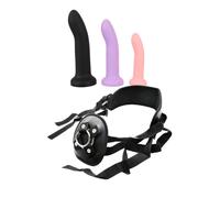 Gode ceinture avec 3 dildos inclus - You2Toys