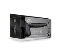 Gode Ceinture Creux Noir Nervuré - 20 cm