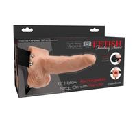 Gode-Ceinture Creux Télécommandé 15 cm Chair