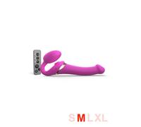 Gode ceinture Multi Orgasm fuchsia taille M - STRAP-ON-ME