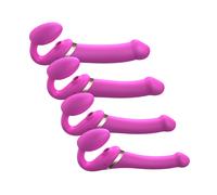 Gode-Ceinture Strapless Multi Orgasm Bendable Rose Taille L