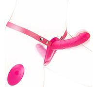 Gode Ceinture Vibrant Double Pénétration Couple Xxl God Sens Vibromasseur Godes Ceintures Hétéro Pour Strap On-me Homme Anus Hetero Lesbiennes Débutant Femme Vibrante Anale, Heter Avec Fin,pink
