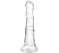 Gode cheval réaliste, énorme et épais de 7,78 pouces sans testicules, gode souple et transparent, godes animaux avec ventouse puissante pour jeux anaux, gros godes anaux, sextoys pour femmes et hommes