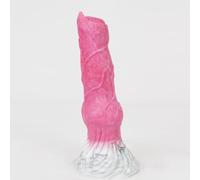 Gode De Chien À Nœud En Silicone Rose De 15cm,gode De Loup Monstre Fantastique Extra Large Avec Ventouse, Prise De Civière D'entraînement Des Fesses Ana