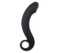 EasyToys Gode de prostate Dong courbé en silicone noir