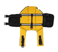 Gode de Sauvetage pour Chiens Flotation Gilet Gilet Stirs de Maillot de Bain pour la sécurité Aquatique et Les Couleurs Vives Amusantes intérieurs réfléchissants (S)