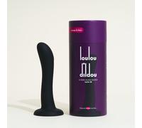 Gode double densité Loulou Dildou Passage du Désir - silicone, 100 % étanche - M - Noir