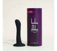 Gode double densité Loulou Dildou Passage du Désir - silicone, 100 % étanche - S - Noir