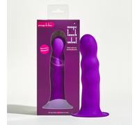 Gode double densité Magic Touch Velvet Passage du Désir - silicone, 100 % étanche, 16 cm - Medium - Violet