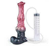 Gode éjaculateur de 23 cm avec deux renflements, NNSX le sextoy à thème de fandom de Waller pour l’équitation orgasmique, Masseur à stimulation anale et vaginale (Regalia)