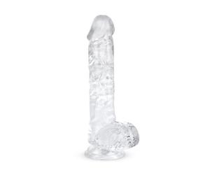 Gode en Gelée avec Testicules - 13,5 cm