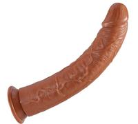 Gode énorme de 38,4 cm de long grand gode anal réaliste,Gode extra long avec petit gland et forte ventouse Godes pour le sexe profond gros pénis Jouet sexuel pour femmes hommes