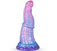 Gode épais de 23,5 cm, gode nervuré en forme de cheval, forme conique XL, pénis anal réaliste en silicone, équipé d'une grande ventouse, idéal pour les hommes et les femmes matures.