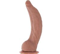 Gode géant réaliste de 30 cm, godes courbés en silicone, gode géant en peau véritable pour le point G et l'anal, ventouse puissante pour une utilisation mains libres, sextoy pour hommes et femmes