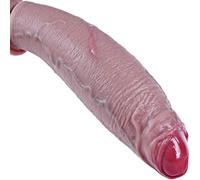Gode géant réaliste extra épais de 8 cm de diamètre,gode avec prépuce extra large de 33cm,silicone double densité,ventouse puissante,pénis non circoncis XXXL,gode anal pour utilisateurs expérimentés