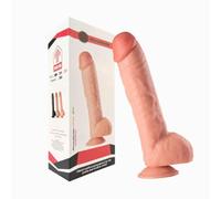Gode géant, toucher réaliste, ultra-réaliste, ventouse puissante, plug anal, sodomie, point G, vagin, jouet BDSM (Teint, 10)