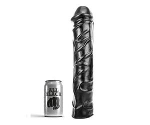 Gode géant tout noir Fisting Soft 32cm 1pc