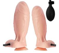 Gode Gonflable Avec Pompe Et Ventouse, Gode Gonflable De 15 à 21 Cm, Plug Anal
