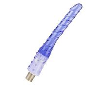 Gode long bleu Eroticon - Accessoire pour machine sexuelle à pénétration profonde de 21,8 cm - Design fin avec connecteur 3XLR - Compatible avec les machines Eroticon - Jouet unisexe pour jeux