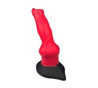 Gode Monster Knot de 19 cm gode Fantasy Dog, godes réalistes en silicone sur le thème des animaux plug anal en forme de chien avec ventouse pénis de loup Godemichet sextoys pour femmes et hommes