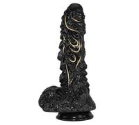Gode monstre de 27,5 cm Énorme gode noir épais, gros gode anal réaliste avec ventouse puissante pour jeux anaux et stimulation du point G, gros godes fantaisie, sextoys pour femmes, hommes et gays