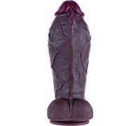 Gode noir géant de 6,8 cm de diamètre, plug anal large de 26,5 cm avec ventouse, pour stimulation du point G, en silicone double densité, adapté aux hommes et femmes expérimentés