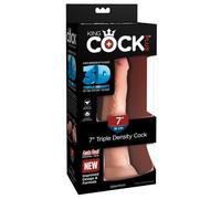 Gode Ventouse 17,8 cm Triple Density King Cock Plus 3D