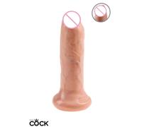 Gode avec Prépuce Uncut King Cock 15,2 cm - Couleur : Blanc